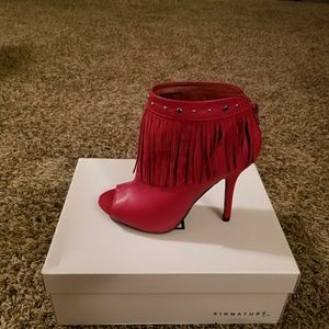 Red Heal Booties